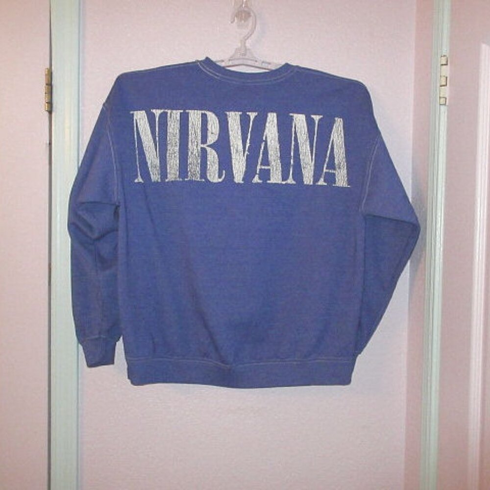Nirvana Coiled Snake Swirl Pullover Sweatshirt Si… - image 7